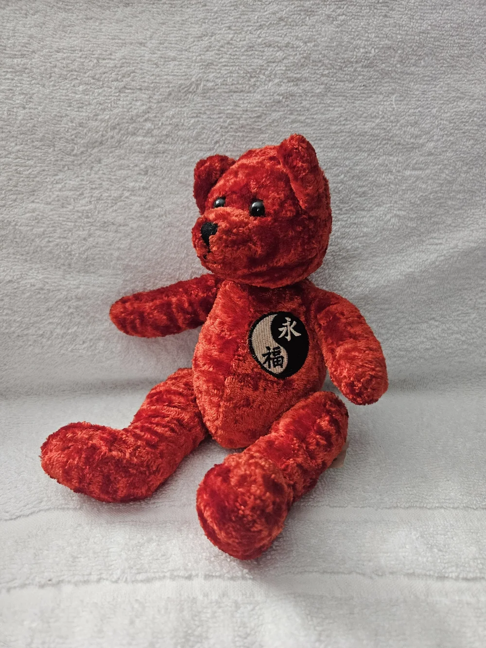 Fiesta Foo Forever Red Bear Yin Yang Wisdom Plush Stuffed Animal Toy 10